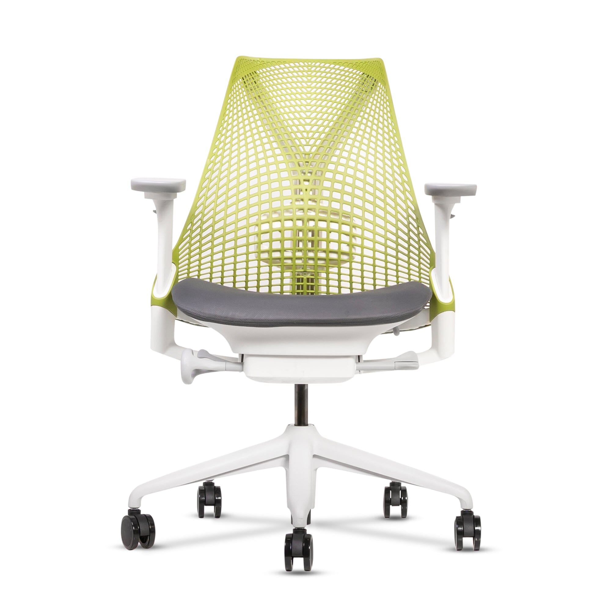 Renewed Herman Miller Sayl Chair | White & Chrome | Frameless 3D