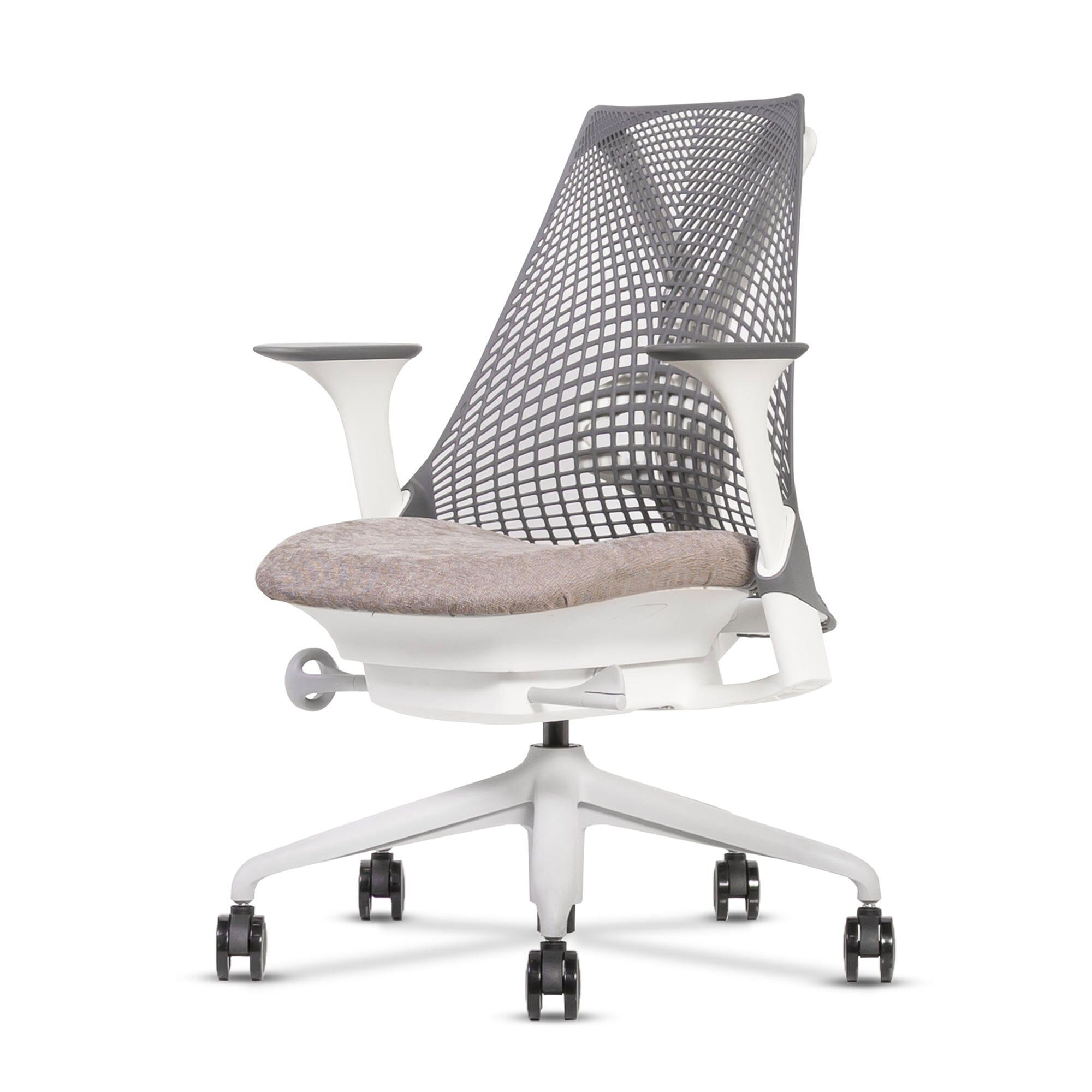 Renewed Herman Miller Sayl Chair | White & Chrome | Frameless 3D