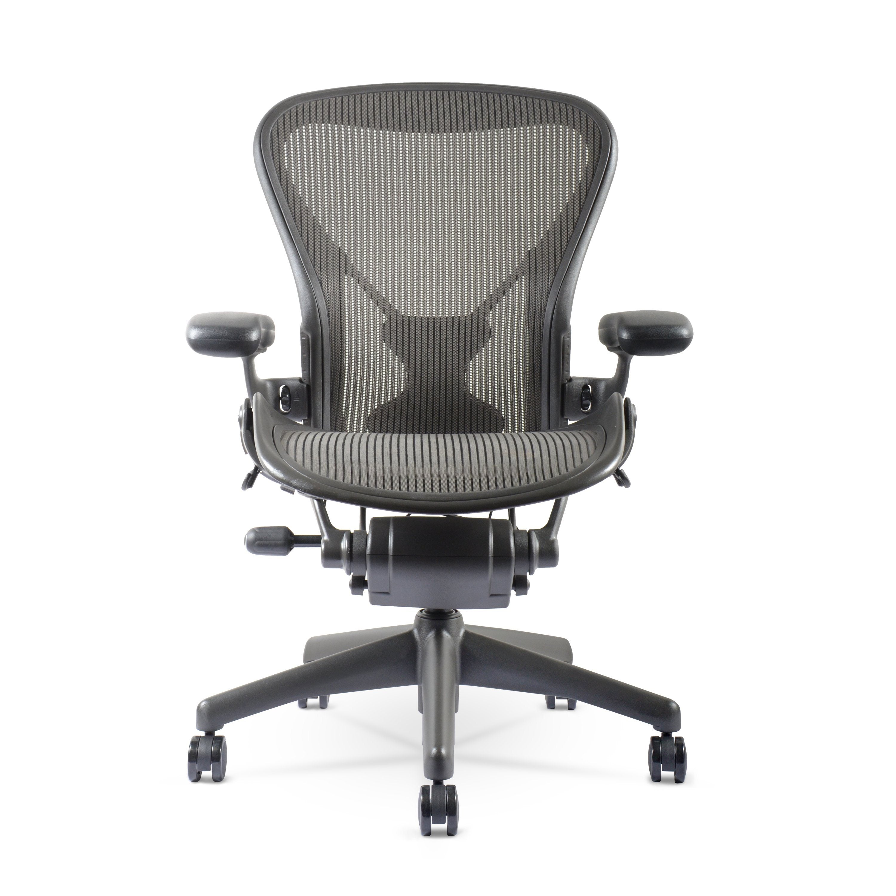 Classic Herman Miller Aeron Chair Size B Renewed by Chairorama, Aluminum