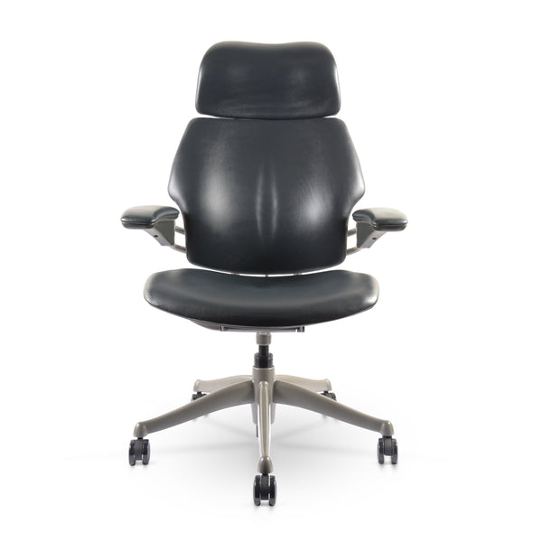 Human Scale Freedom Chair with Headrest (Renewed) | Black - chairorama