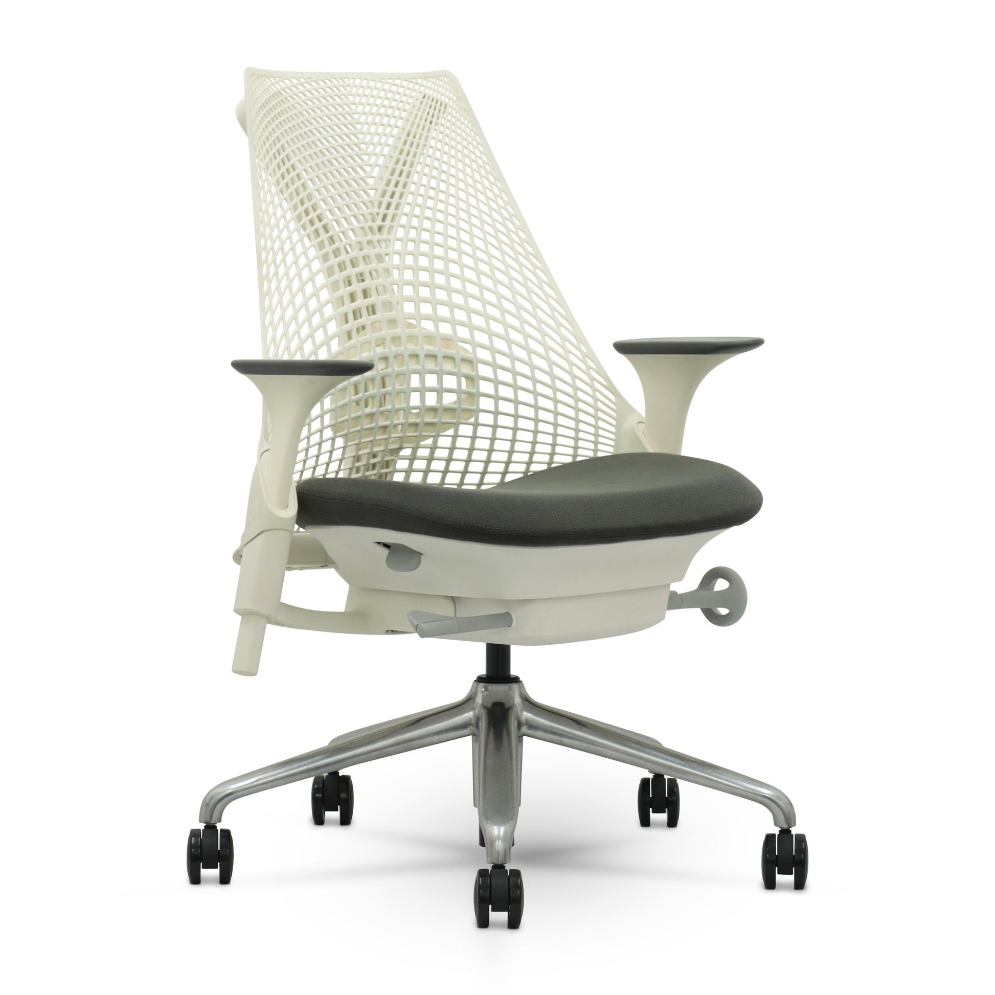 Sayl chair (Renewed) | White | Chrome base | - chairorama